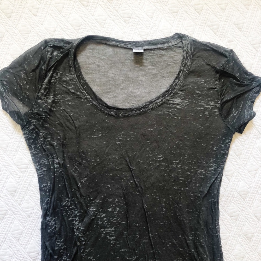 Grey Semi-See Through T-Shirt